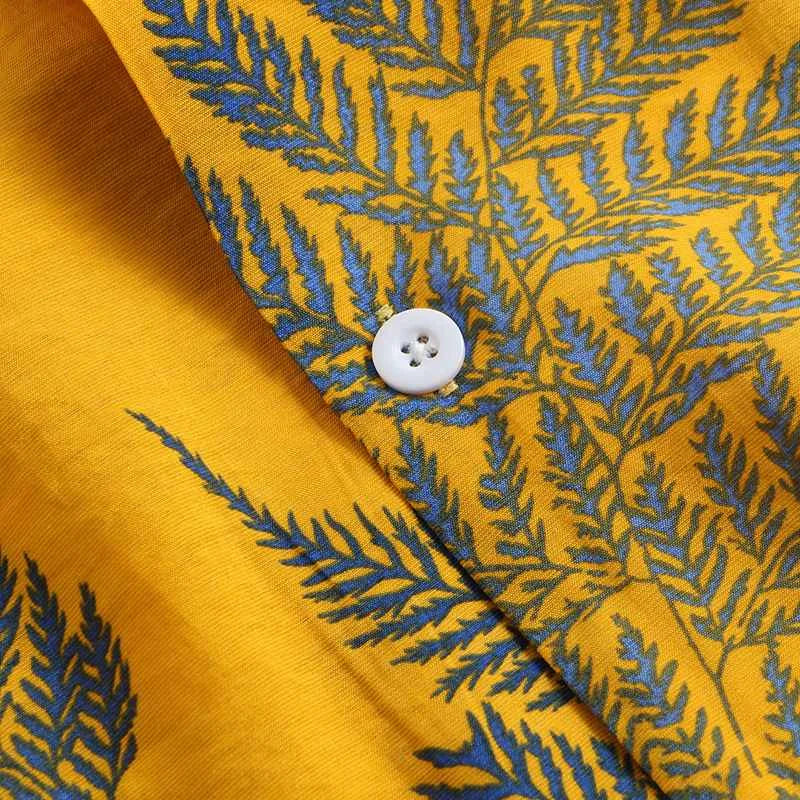 Tropical Leaf Print Shirt – Trendy & Fresh Summer Style