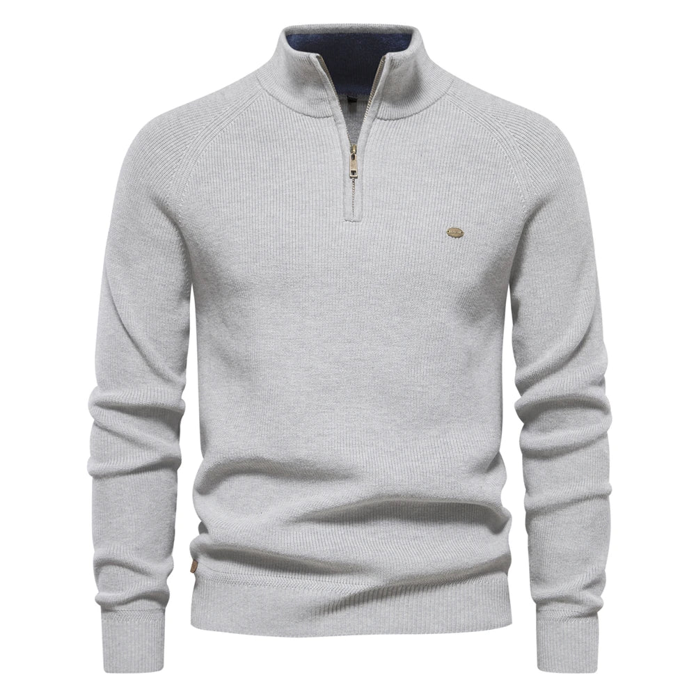 Stylish Zip-Up Sweater – Trendy & Comfortable Layering Essential
