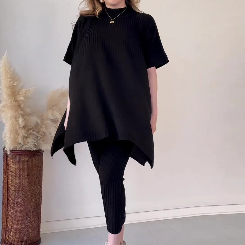 Soft Knit Two Piece Set – Trendy & Comfortable Everyday Wear
