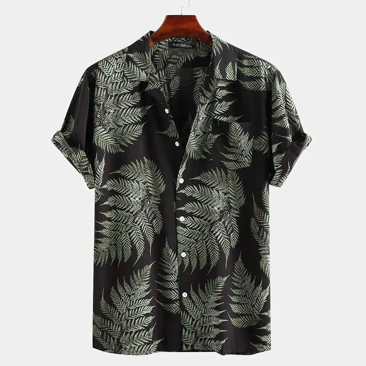 Tropical Leaf Print Shirt – Trendy & Fresh Summer Style