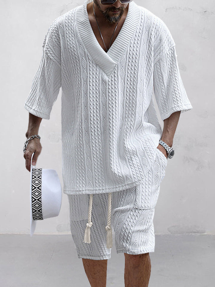 Men's Trendy Two-Piece Summer Set – Stylish & Relaxed Outfit