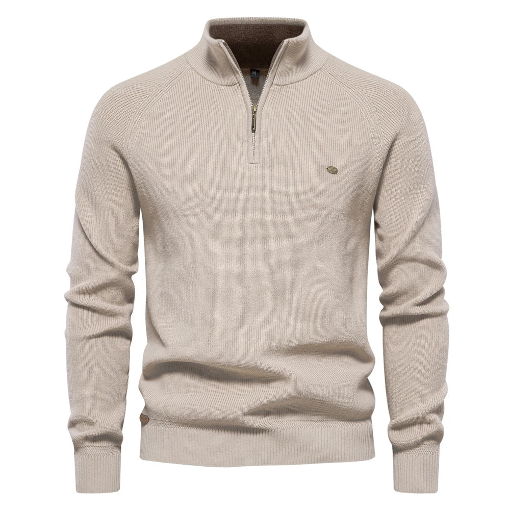 Stylish Zip-Up Sweater – Trendy & Comfortable Layering Essential