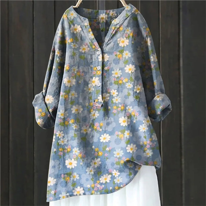 Elegant Floral Blouse – Sophisticated Design for Chic Style