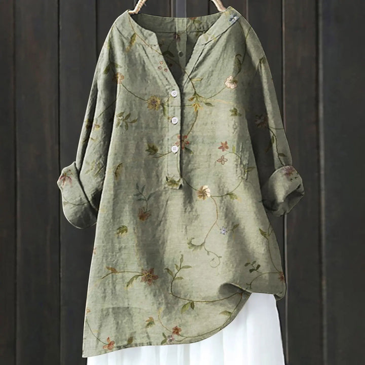 Elegant Floral Blouse – Sophisticated Design for Chic Style