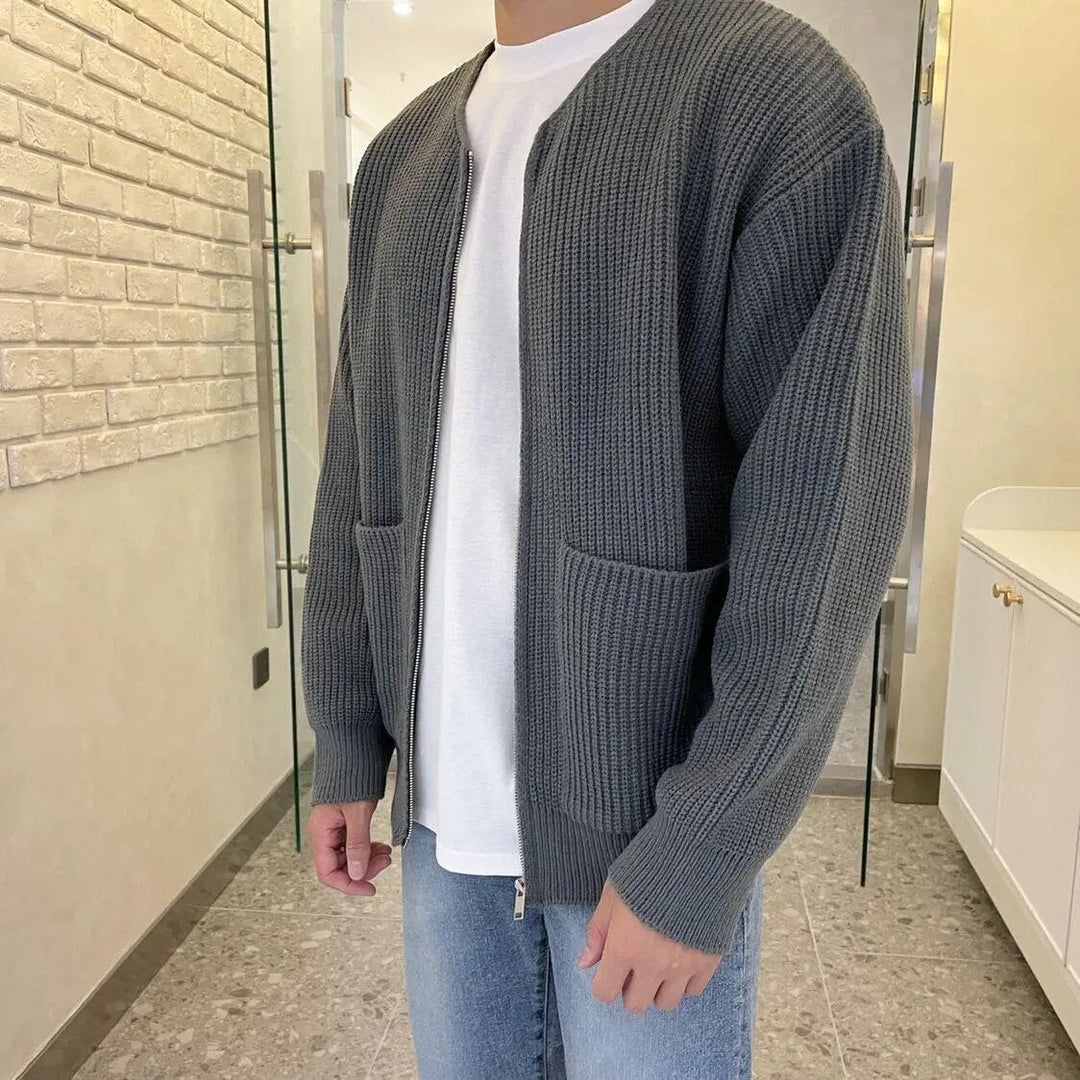 Zippered Cardigan – Trendy & Comfortable Layering Piece