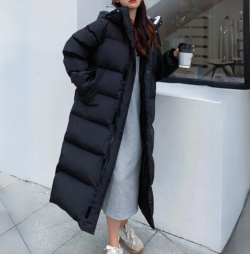 Rainproof Long Down Jacket – Trendy & Comfortable Outerwear