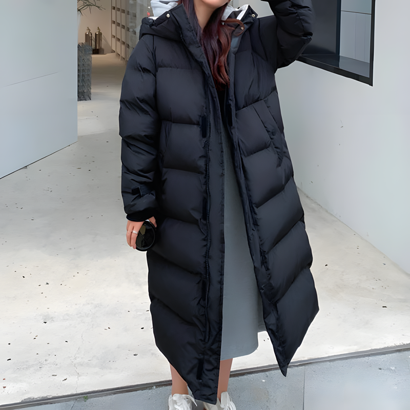 Rainproof Long Down Jacket – Trendy & Comfortable Outerwear