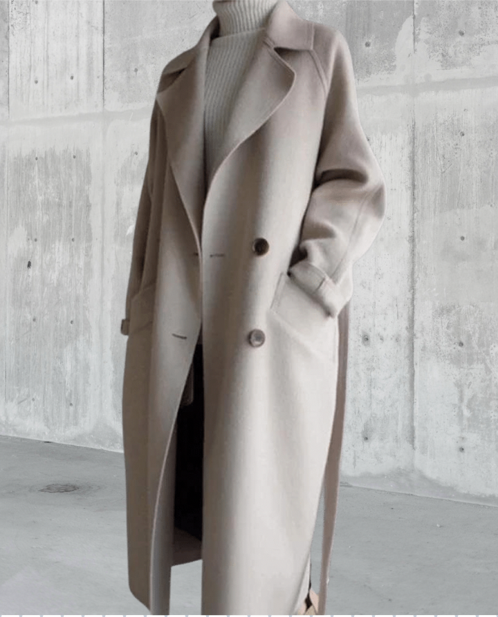 Longline Wool Coat – Elegant & Classic Outerwear