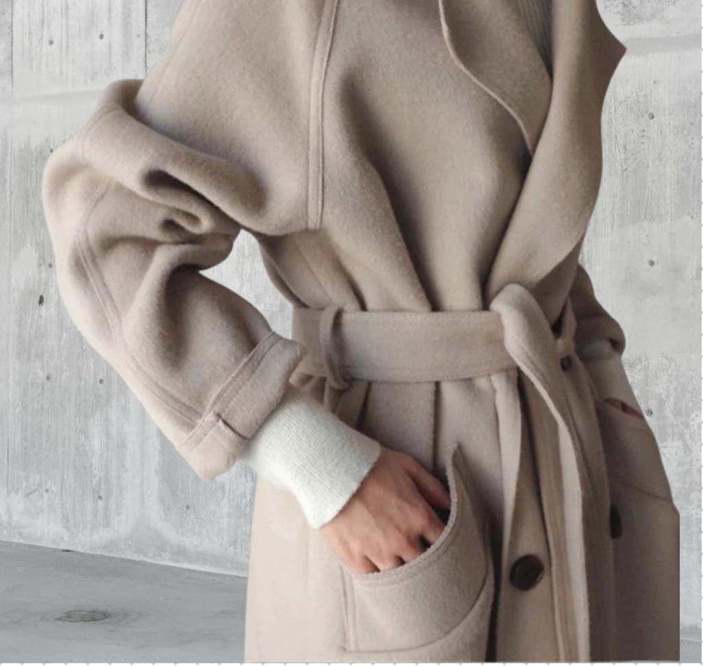 Longline Wool Coat – Elegant & Classic Outerwear