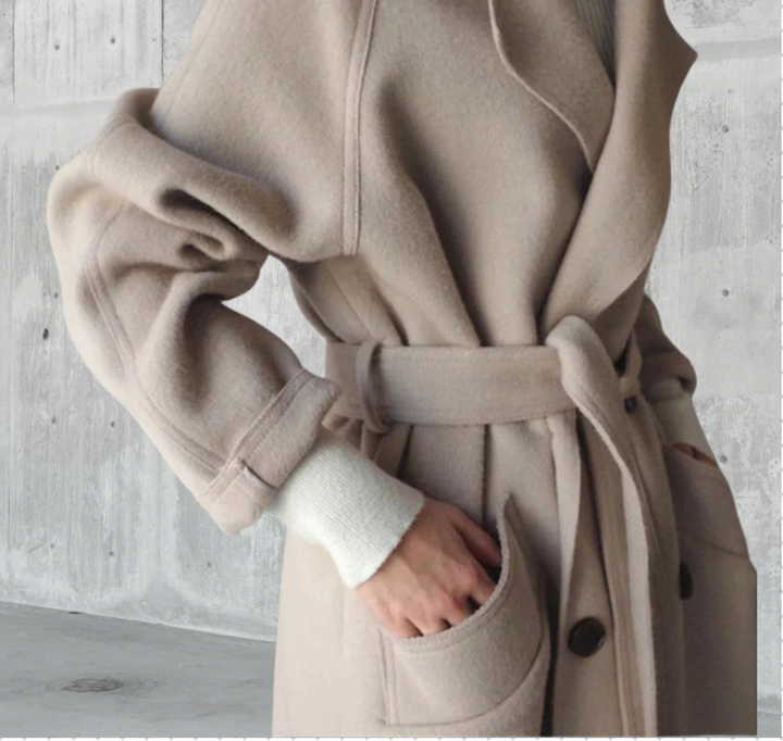 Longline Wool Coat – Elegant & Classic Outerwear