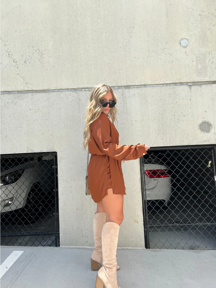 Satin Pajama Dress – Chic & Comfortable Sleepwear