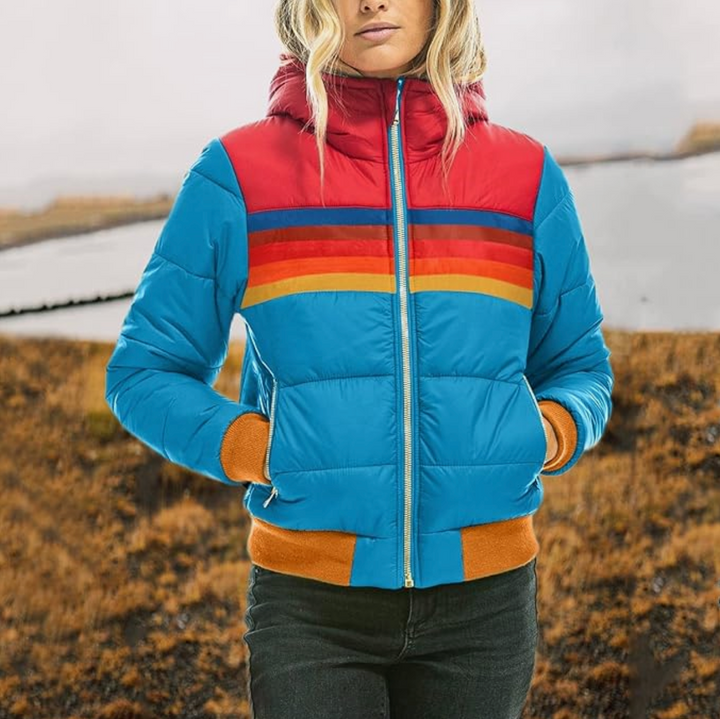 Rainbow Print Jacket – Trendy & Stylish Outerwear for Any Occasion
