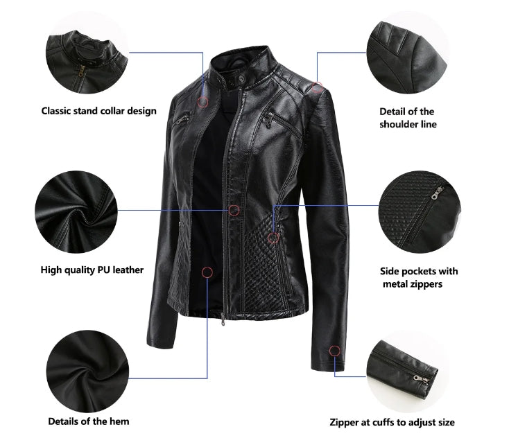 Classic Leather Jacket – Elegant & Timeless Outerwear