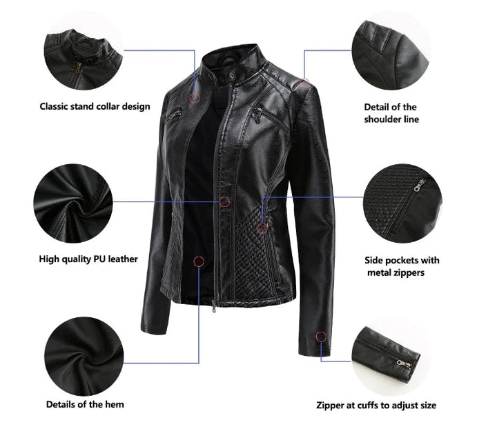 Classic Leather Jacket – Elegant & Timeless Outerwear