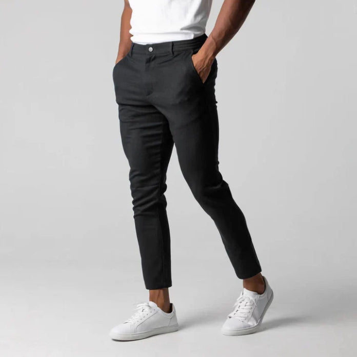 Versatile Men's Stretch Pants – Comfortable & Trendy Fit for Any Occasion