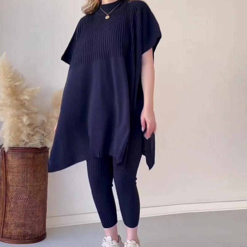 Soft Knit Two Piece Set – Trendy & Comfortable Everyday Wear