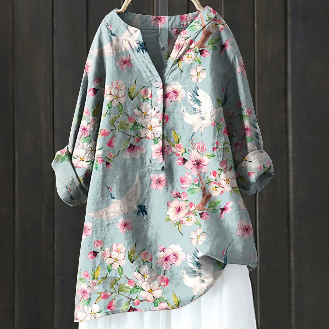 Elegant Floral Blouse – Sophisticated Design for Chic Style