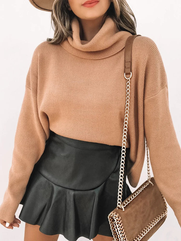 Faux Leather Mini Skirt – Trendy & Chic Statement Piece