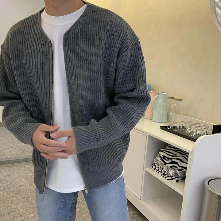 Zippered Cardigan – Trendy & Comfortable Layering Piece
