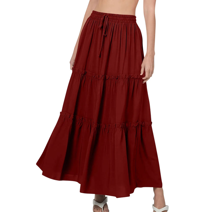 Layered Loose Maxi Skirt – Trendy & Flowing Fashion Piece