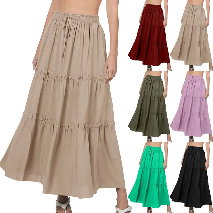 Layered Loose Maxi Skirt – Trendy & Flowing Fashion Piece