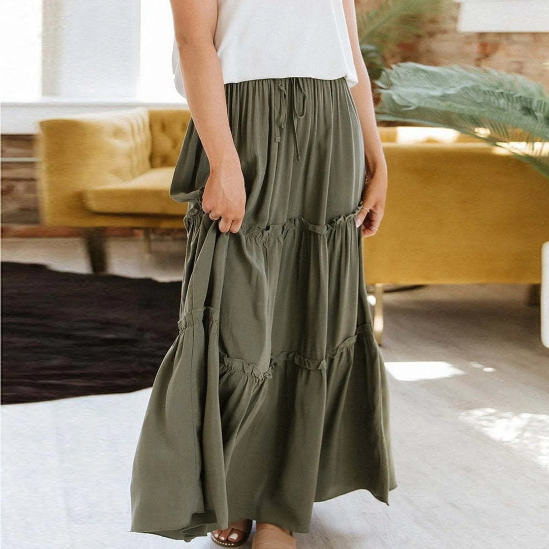 Layered Loose Maxi Skirt – Trendy & Flowing Fashion Piece