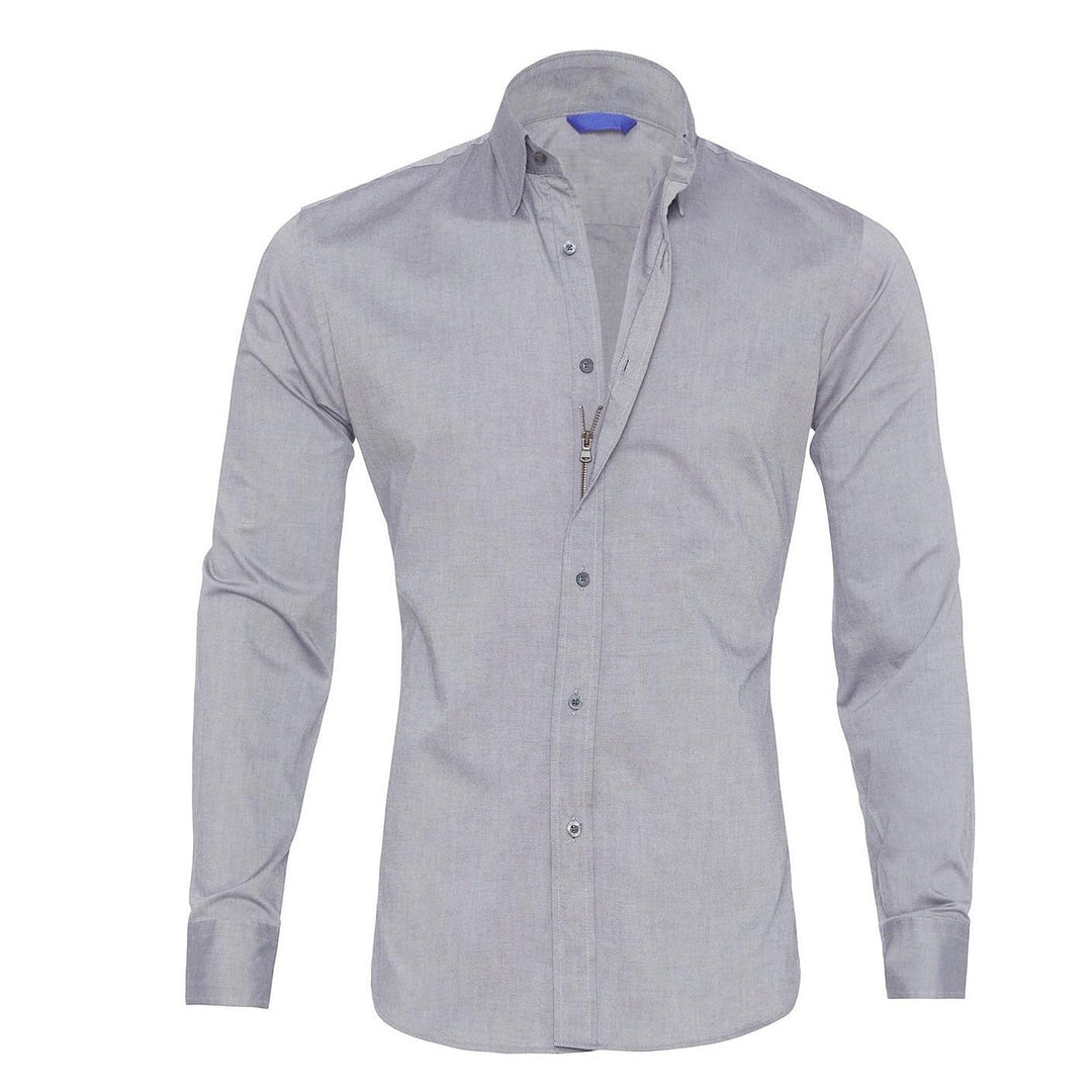 Men's Modern Zip-Up Shirt – Trendy Style for Effortless Look
