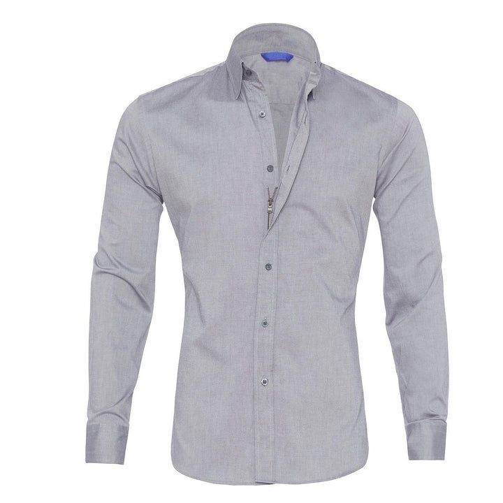 Men's Modern Zip-Up Shirt – Trendy Style for Effortless Look