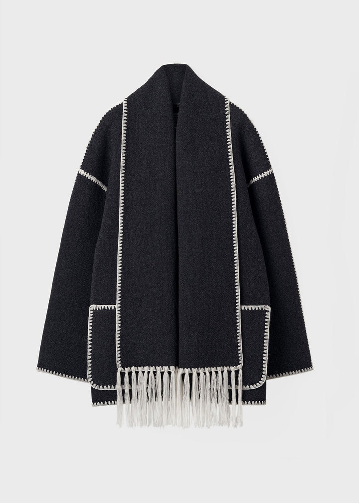 Elegant Scarf Jacket – Sophisticated Layering Piece for Chic Outfits