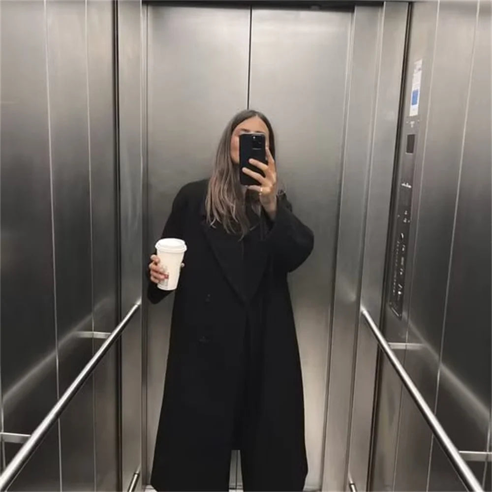 Women's Trendy Extended Style Winter Jacket – Chic & Warm for Cold Weather