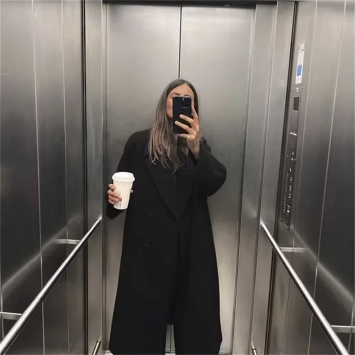 Women's Trendy Extended Style Winter Jacket – Chic & Warm for Cold Weather