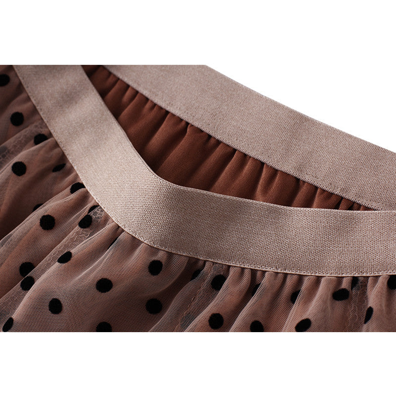 Dotted Long Skirt – Trendy & Flowing Design for Effortless Style
