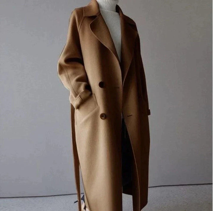 Longline Wool Coat – Elegant & Classic Outerwear