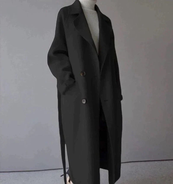 Longline Wool Coat – Elegant & Classic Outerwear