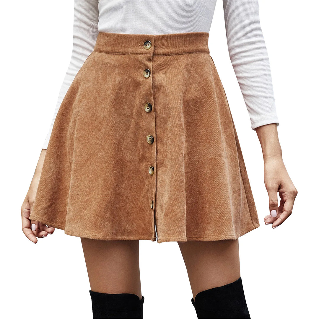 Corduroy Mini Skirt – Trendy & Chic Style