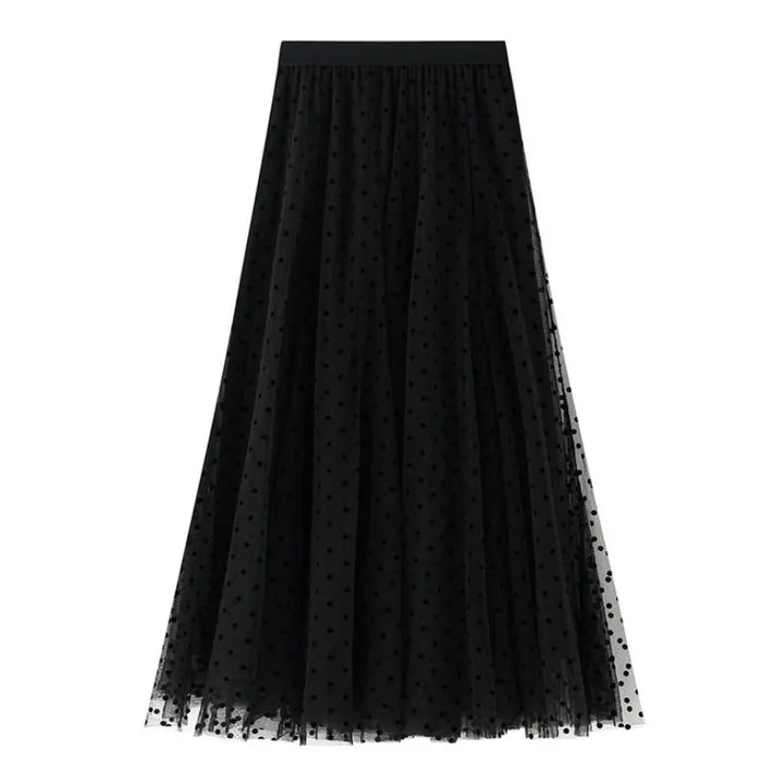Dotted Long Skirt – Trendy & Flowing Design for Effortless Style
