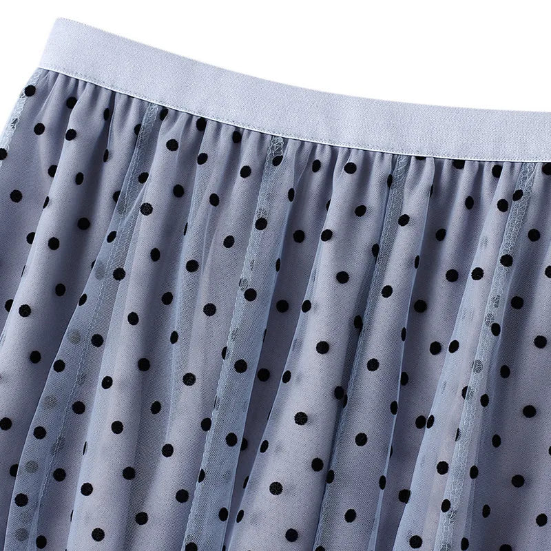 Dotted Long Skirt – Trendy & Flowing Design for Effortless Style