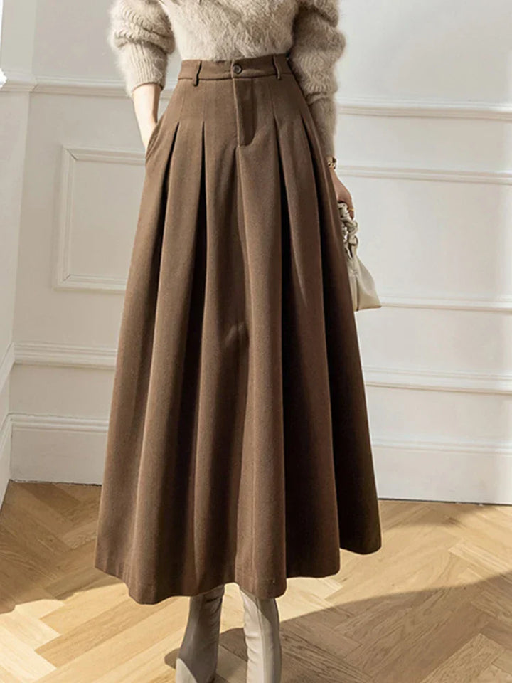 A-Line Pleated Skirt – Chic & Versatile Wardrobe Essential