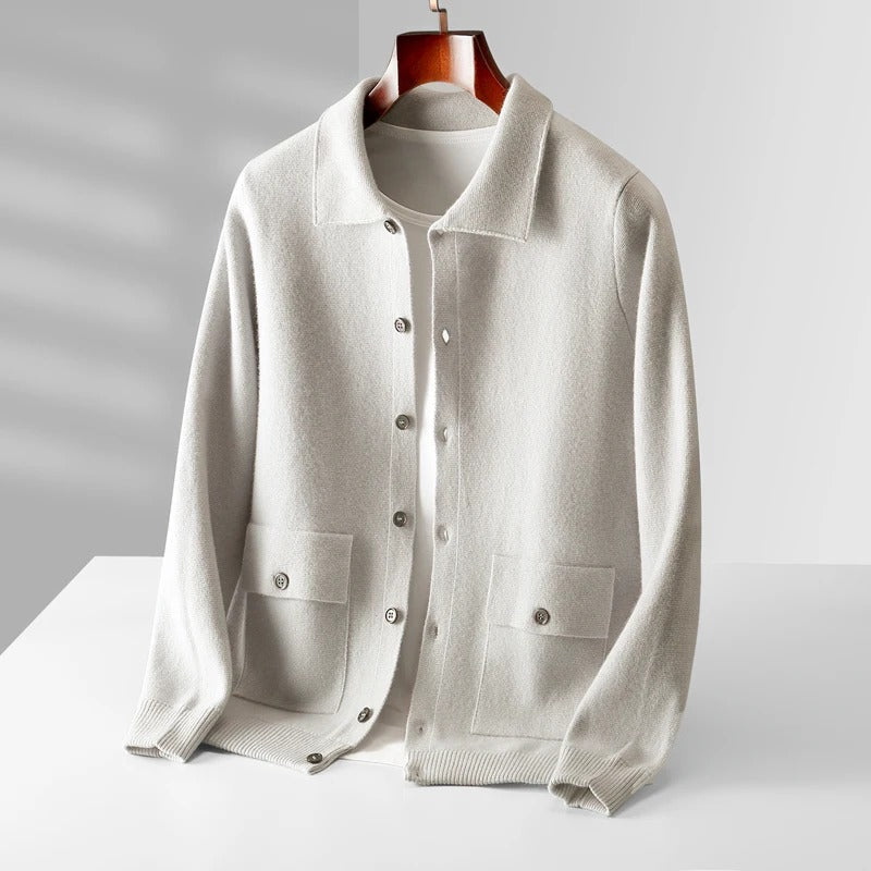 Cashmere Polo Jacket – Sophisticated & Classic Wardrobe Essential