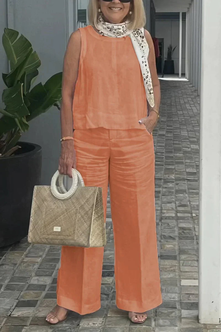 Elegant Sleeveless Jumpsuit – Sophisticated & Chic Fashion Statement