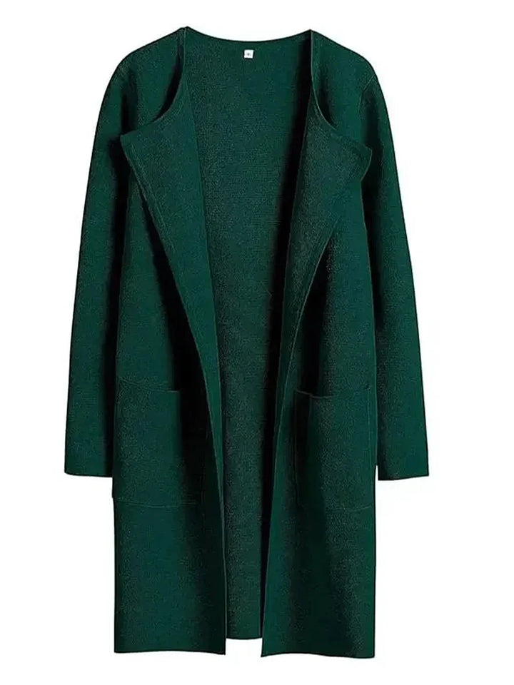 Elegant Lapel Coatigan – Sophisticated Layering Piece for Chic Styles