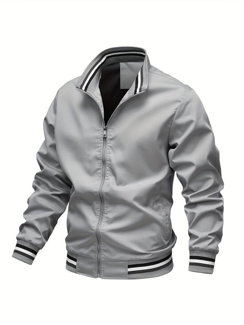 Stylish Stand Jacket – Modern & Chic Outerwear