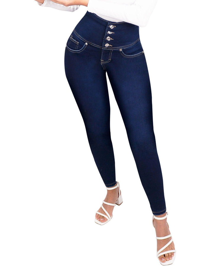 High Waist Stretch Jeans – Trendy & Comfortable Everyday Essential