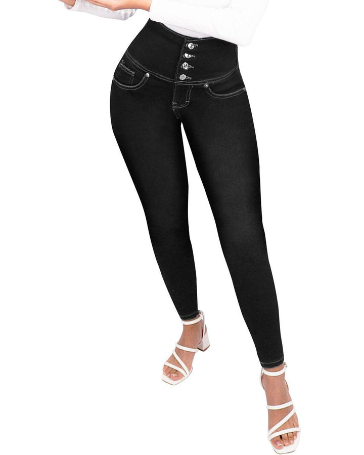 High Waist Stretch Jeans – Trendy & Comfortable Everyday Essential