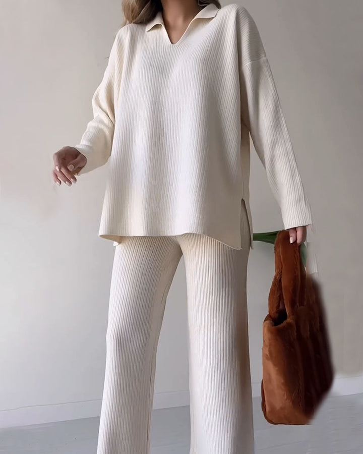 Knitted Two-Piece Set – Trendy & Comfortable Fashion Ensemble