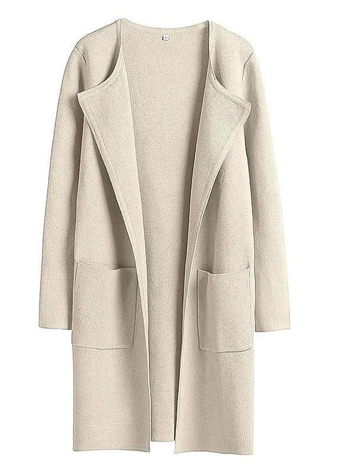 Elegant Lapel Coatigan – Sophisticated Layering Piece for Chic Styles