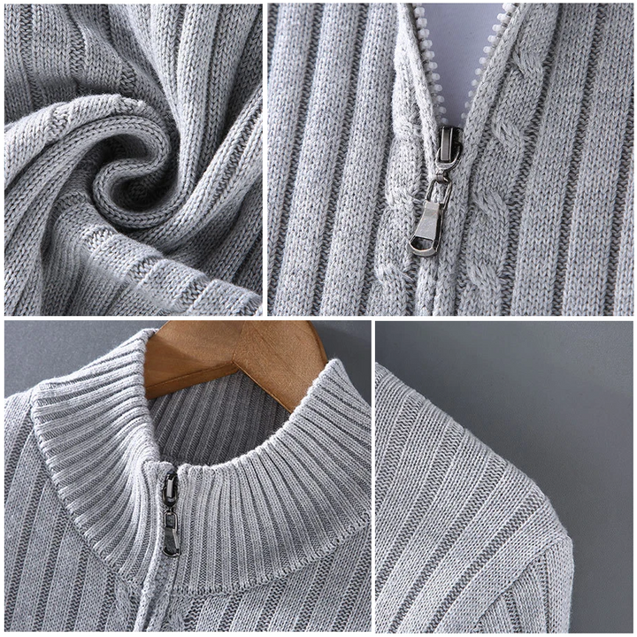 Men's Trendy Zip Cardigan – Stylish & Comfortable Layering Essential