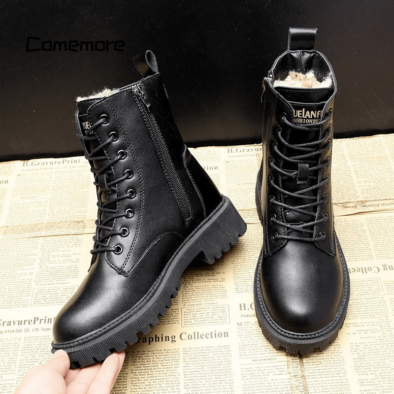 Black Leather Winter Boots – Chic & Sophisticated Footwear for Every Occasion