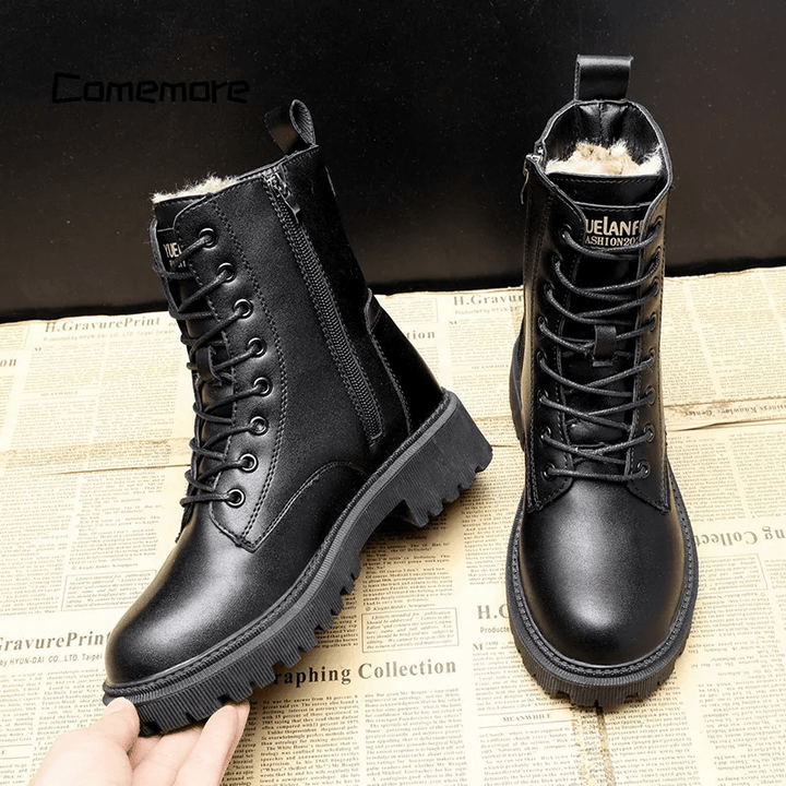 Black Leather Winter Boots – Chic & Sophisticated Footwear for Every Occasion