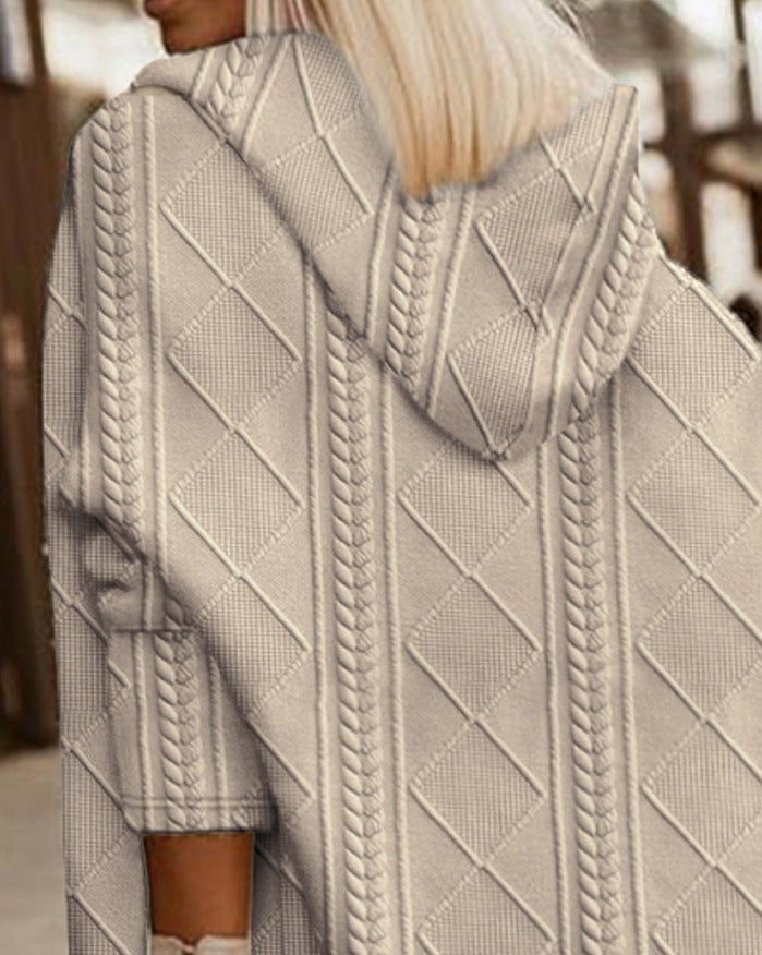 Long Hooded Cardigan – Trendy & Chic Layering Essential